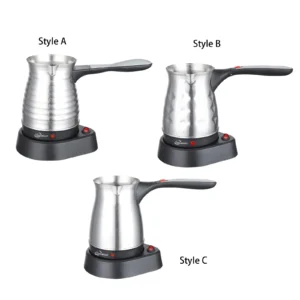 Electric Turkish Coffee Pot Stainless Steel 17oz for Cafe Restaurant Outdoor
