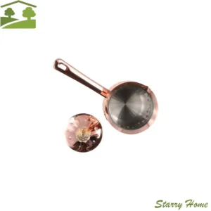 Durable Handcrafted Turkish Coffee Pot Handle Lid Melting Jug Anti-slip Stainless Steel Heating Pot Milk